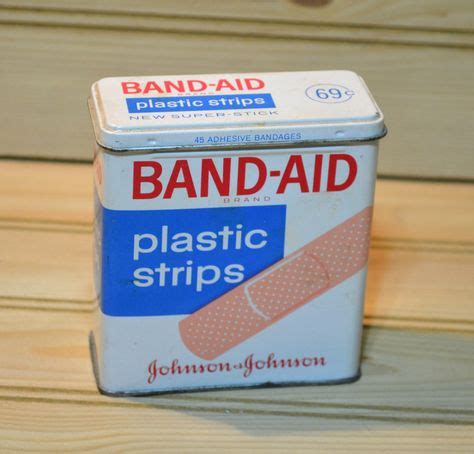 metal curda bandaid box|bandage box container.